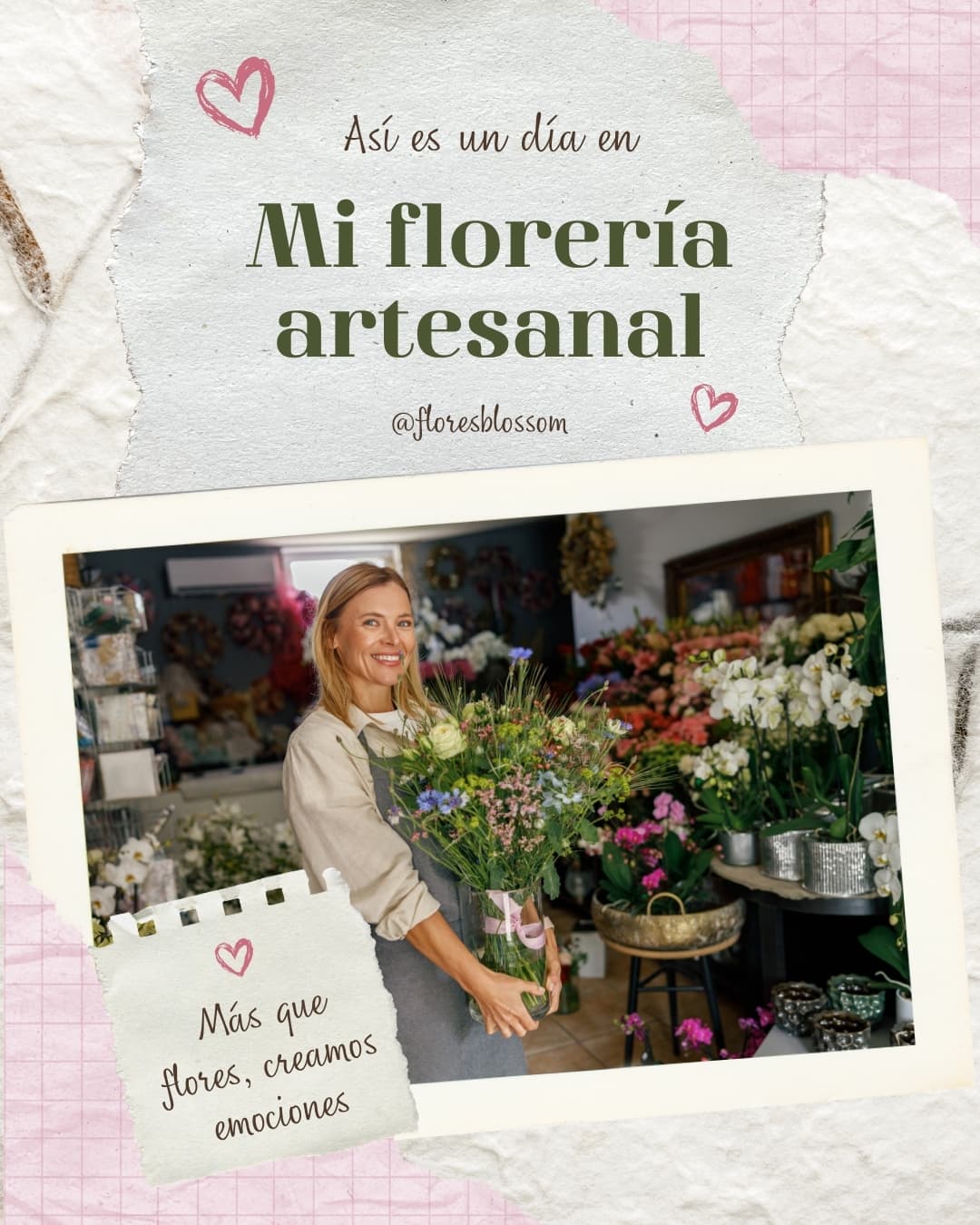 Lámina 1 del carrusel de una florería artesanal